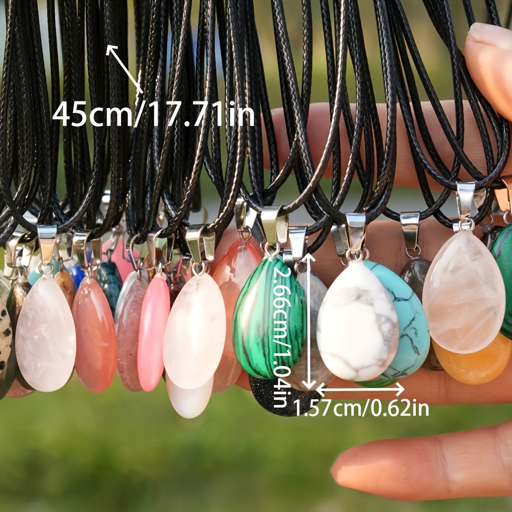 20pcs Teardrop-Shaped Pendant Set for Jewelry Making